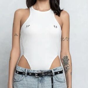 Nipple piercing bodysuit